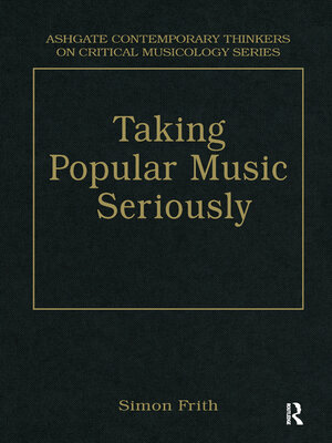 cover image of Taking Popular Music Seriously